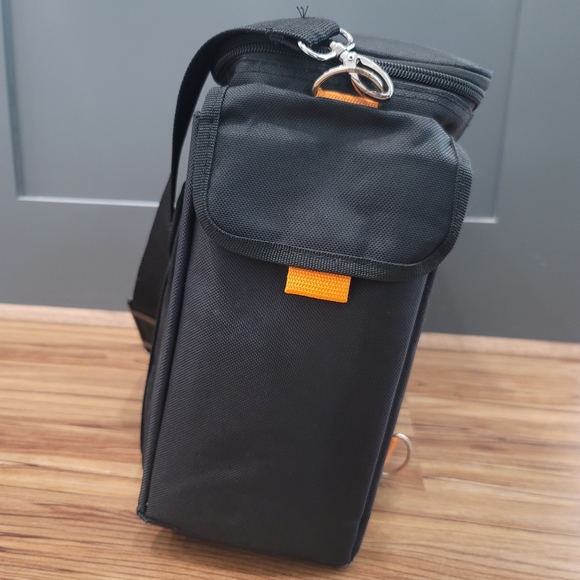 Harley Davidson Black Insulated Travel Cooler Bag with Full Picnic Set - Picture 8 of 12